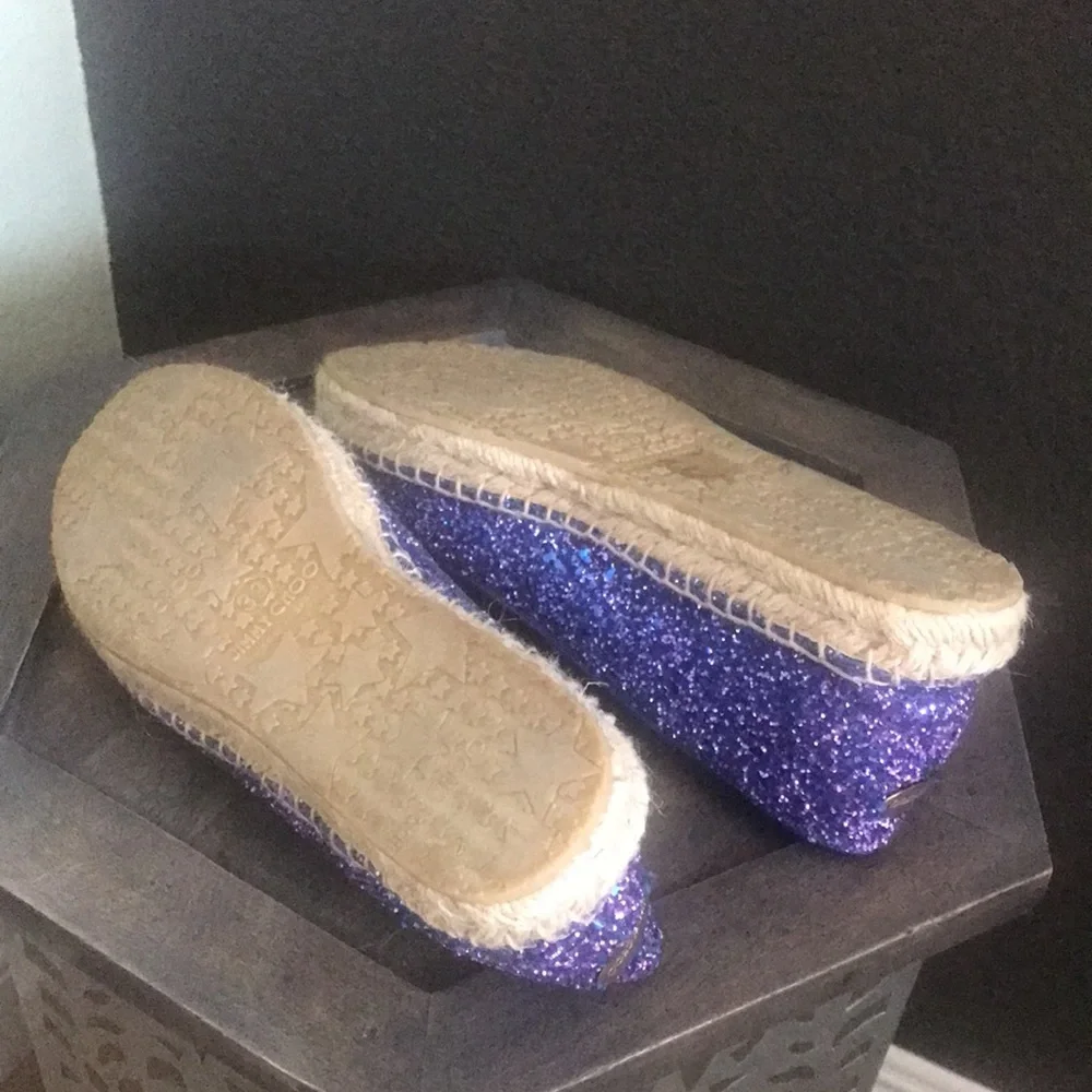 🛑 1 hour sale. Jimmy Choo, Like New, sparkle espadrilles - Picture 8 of 11